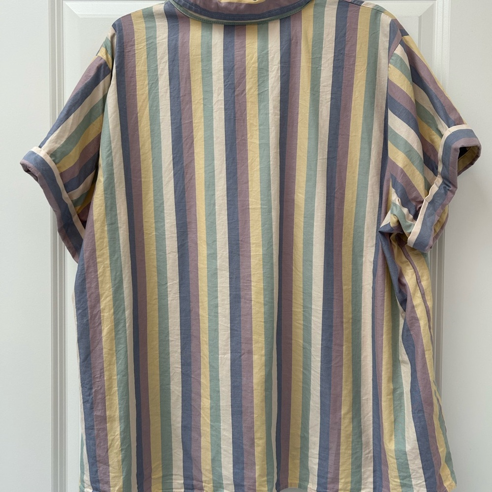 Universal Thread Pastel Striped Button Down Shirt - Picture 2 of 7